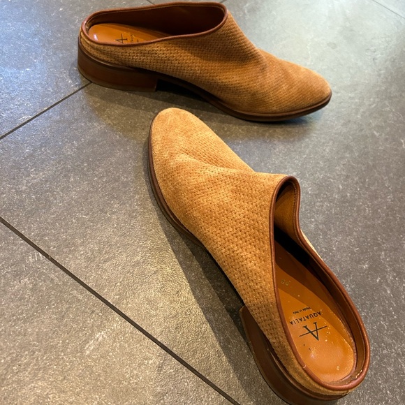 Aquatalia size 7 suede mules. Camel color. - Picture 5 of 6